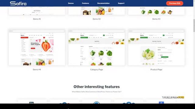 Safira - Food and Organic WooCommerce WordPress Theme organic 11 Website Builder смотреть онлайн