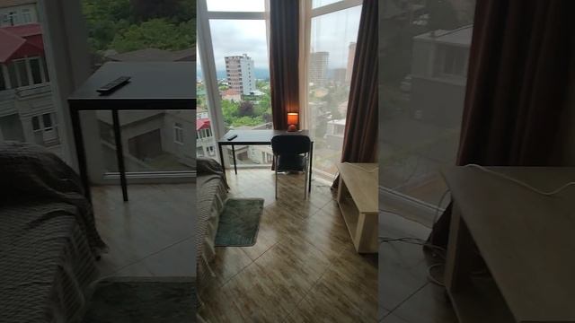 #501. Ангиса 68. Большая студия с эркером и общей кухней. вид на горы смотреть онлайн