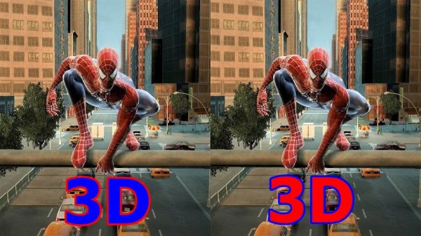 Spider Man 3 3D video SBS VR box google cardboard 1