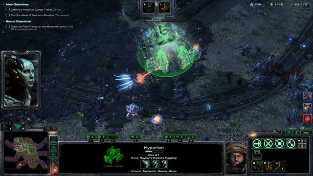 Starcraft 2 Co-Op: Trains Raynor P2 with Dehaka Hard lvl 9-10 смотреть онлайн