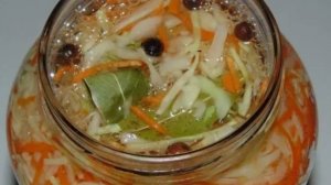 Капуста в горячем рассоле- вкусный рецепт