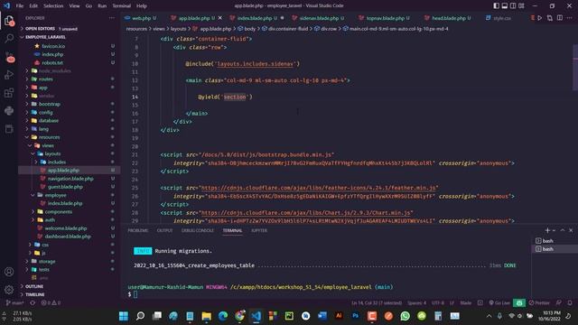 Laravel crash course with CRUD app | laravel bangla tutorial | laravel beginner tutorial смотреть онлайн