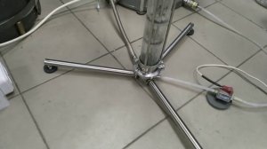 Как колонну для ректификации ставить не на куб, а на пол рядом с кубом !