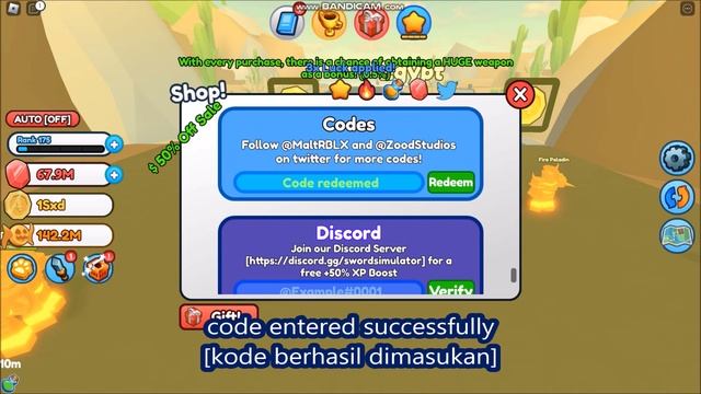 NEW CODES WORK *NEW AUTUMN ZONE* [UPDATE 19] Sword Simulator ROBLOX |LIMITED TIME CODES | 7 NOV 202 смотреть онлайн