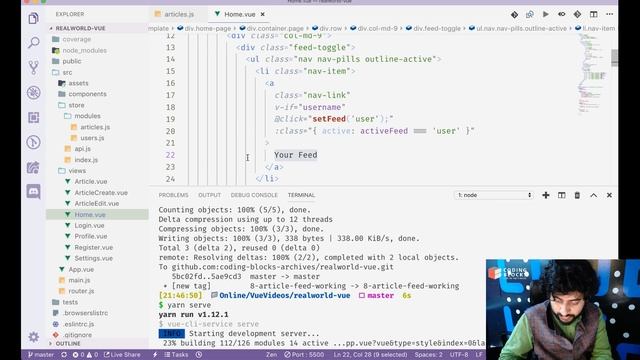 [Part 9] Building a Medium clone using Vue.JS - Fetch Articles from API смотреть онлайн