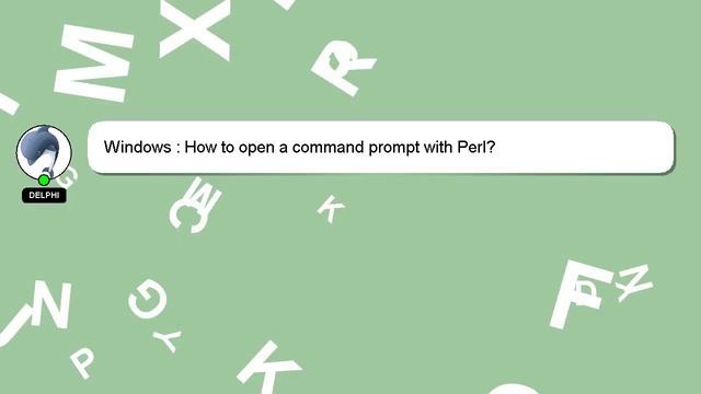 Windows : How to open a command prompt with Perl? смотреть онлайн