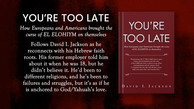 You’re Too Late by David I. Jackson | Publisher's Pick | ReadersMagnet смотреть онлайн