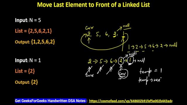 Move Last Element to Front of Linked List | Move Last Node to Front of Linked List |Coder Army Shee смотреть онлайн