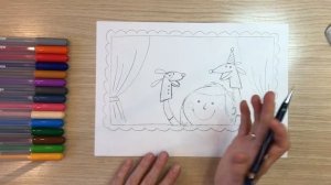 Кукольный театр рисунок. Театр рисунок. Как нарисовать театр. Рисунок дети играют