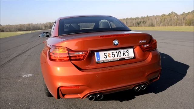 BMW M4 Cabrio F82 Exhaust Sound, Loud Revs!