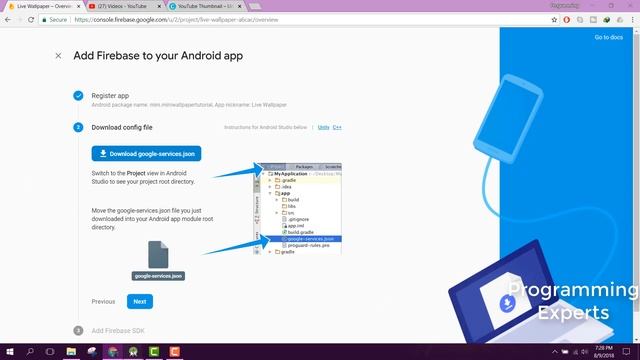 Wallpaper App using Firebase in Android Studio Part 2 (Connect Firebase) смотреть онлайн