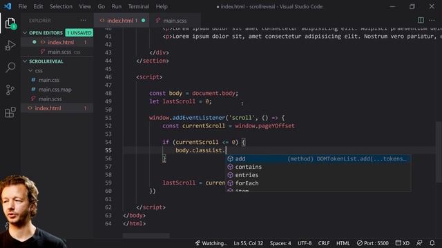 Create a Scroll-Activated Sticky Navigation with JavaScript! смотреть онлайн