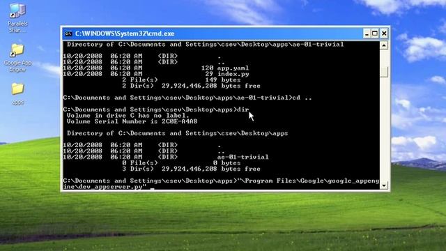 Installing Google Application Engine on Microsoft WIndows XP смотреть онлайн