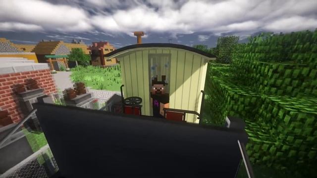 НОВИЧОК И НУБ ПРОБРАЛСЯ НА ПОЕЗД НЕЛЕГАЛЬНО В МАЙНКРАФТЕ #1  MINECRAFT Мультик