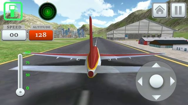 Airplane Flight 3D Simulator : Android Games - Gameplay