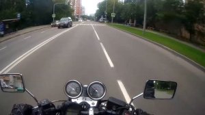 Стандартная поездка по Москве на Хонда сб 400