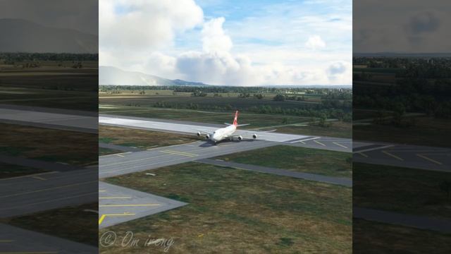 Dangerous Airport!! Best landing Qantas Airlines 747 Pisa Airport смотреть онлайн