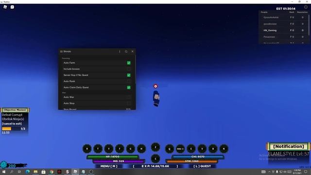 [ROBLOX] SHINDO LIFE HACK AUTO FARM, AUTO QUEST, AUTO STATS AND MORE! / SCRIPT FREE смотреть онлайн