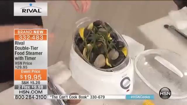 Rival DoubleTier Food Steamer with Timer смотреть онлайн