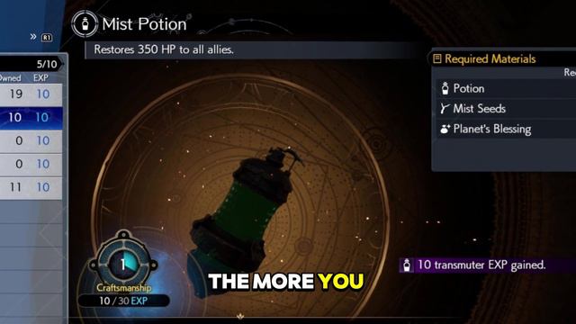 Item Transmuter Crafting Guide - Final Fantasy VII Rebirth смотреть онлайн