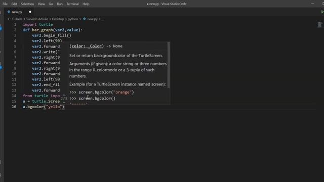 HOW TO CREATE BAR GRAPH LIKE PRO USING TURTLE IN PYTHON смотреть онлайн