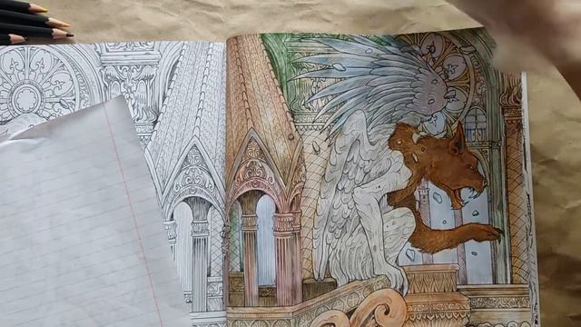 INKTOBER ❗ Coloring | День 1 | Земля мифов | Gargoyle