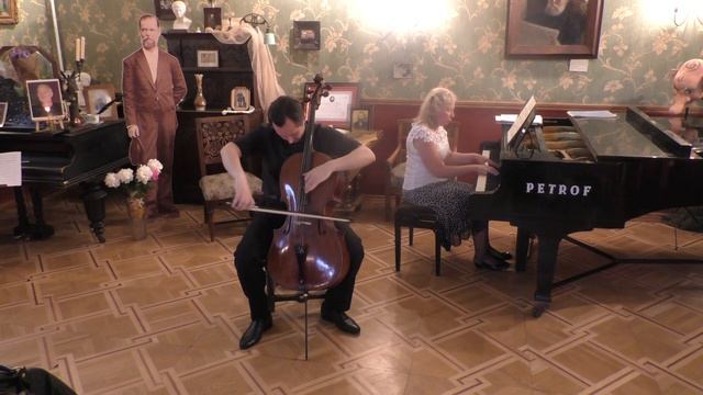 Eugene Prokoshin (cello) & Olga Novikova (piano) play Glinka - Balakirev «The Lark». смотреть онлайн