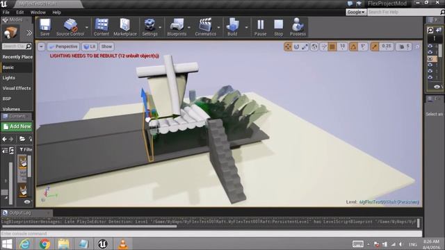 Floating Raft with a Sail in Unreal Engine 4 & NVidia Flex смотреть онлайн