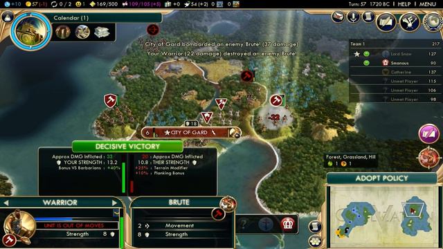 Civilization V: Brave New World - The Siege of Gard - Multiplayer W/Commentary [#3] смотреть онлайн
