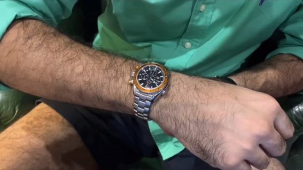 Omega Sea Master Planet Ocean Chronograph 37mm-The perfect daily wear sports watch #omega #seamaste