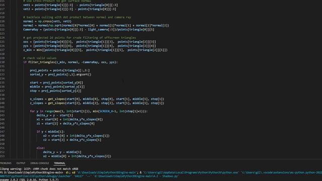 Basic Dynamic Shadow Mapping on my 3D graphics engine made in Python with Pygame смотреть онлайн