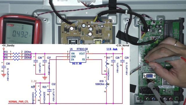 Ремонт телевизора TOSHIBA 26EL933RB смотреть онлайн