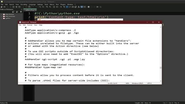 CONFIGURE AND RUN PYTHON SCRIPTS IN XAMPP's APACHE WEBSERVER | UPDATED VERSION смотреть онлайн