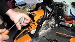 STIHL MS 230 , НЕ РАЗВИВАЕТ ОБОРОТЫ БЕНЗОПИЛА ШТИЛЬ  , РЕМОНТ  ШТИЛЬ  230 , РАЗБУХАНИЕ ШЛАНГА