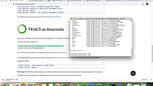 Install Fenics on Mac - Anaconda смотреть онлайн