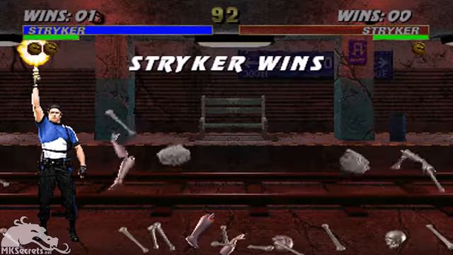 Mortal Kombat 3 Stryker Fatality - Explosion Device смотреть онлайн