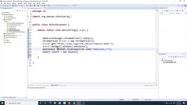 Selenium WebDriver Tutorial #17 - How to Handle Dropdown in Selenium-Part 1 смотреть онлайн