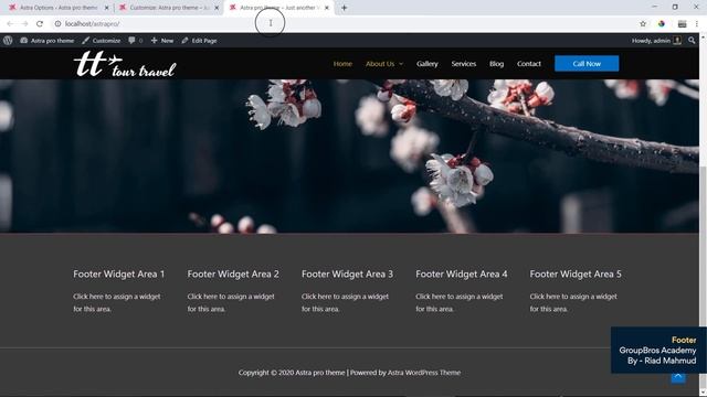 3. Astra Pro Footer | WordPress Theme customization. смотреть онлайн