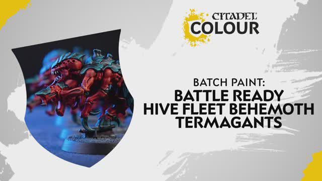 Warhammer 40000 Batch Paint - Battle Ready Hive Fleet Behemoth Termagants
