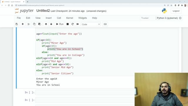 Tutorial 3- Python Loops And Control Statements(Ifelse,for,while,break) In Hindi смотреть онлайн