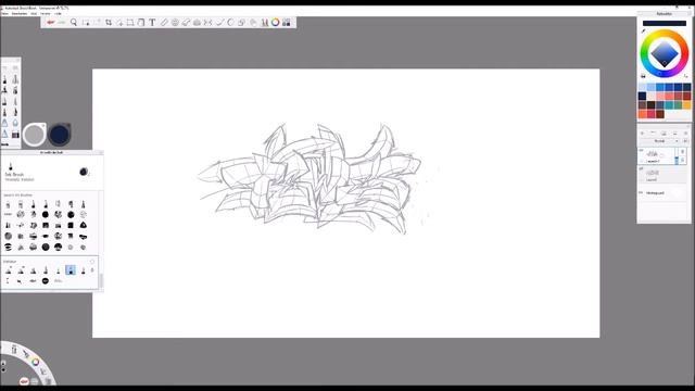 3d graffiti sketch - Tewes смотреть онлайн