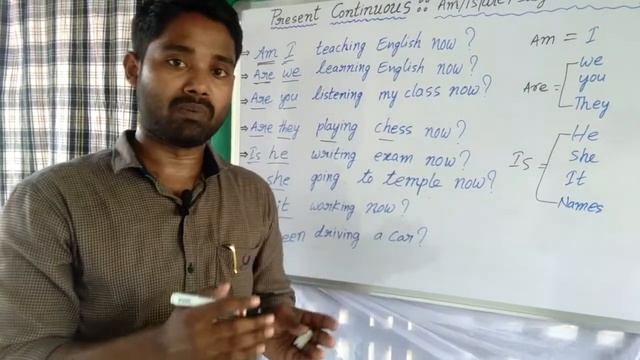 Present Continuous Tense General English in Telugu P,PQ,N,NQ Vara Prasad смотреть онлайн