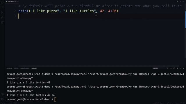 The Python print Function смотреть онлайн