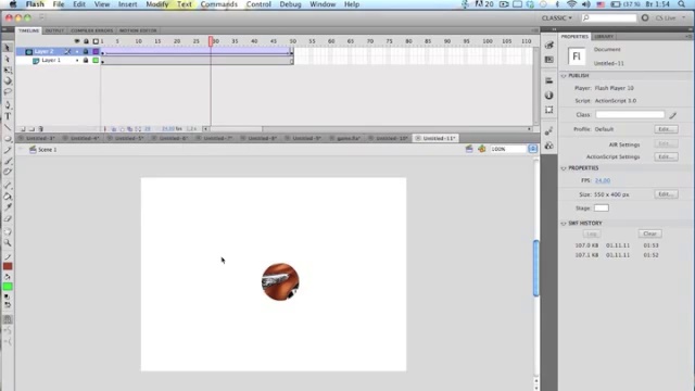 Уроки по Adobe Flash (mask) - Использование маски