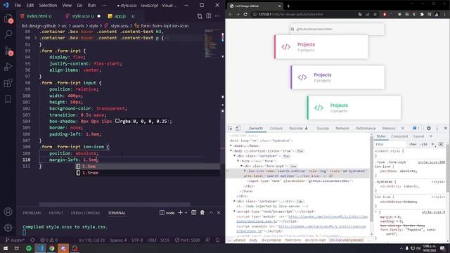 API GitHub, CSS List Design & Hover Effects | Html CSS смотреть онлайн