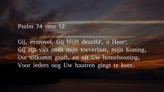 Psalm 74 vers 1, 12 en 20 - Waarom, o God, zijn wij in eeuwigheid смотреть онлайн