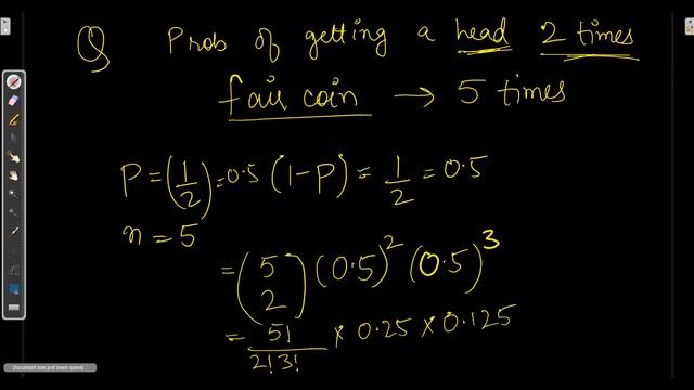 Binomial Distribution - Machine Learning Basics (Part-14) #StayHome #WithMe смотреть онлайн