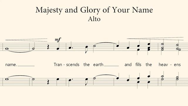 Majesty and Glory of Your Name | Alto Guide смотреть онлайн