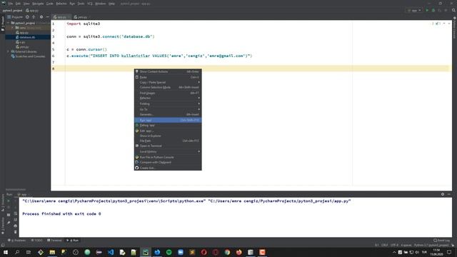 Python3 | Bölüm58 | Sqlite (Veritabanı İşlemleri) смотреть онлайн