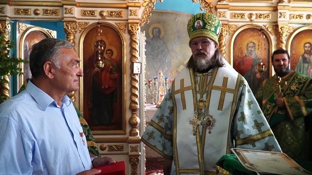 Отдание Пятидесятницы. Архиерейское богослужение в Архангельском храме села Малинки (26.06.2021 г.) смотреть онлайн